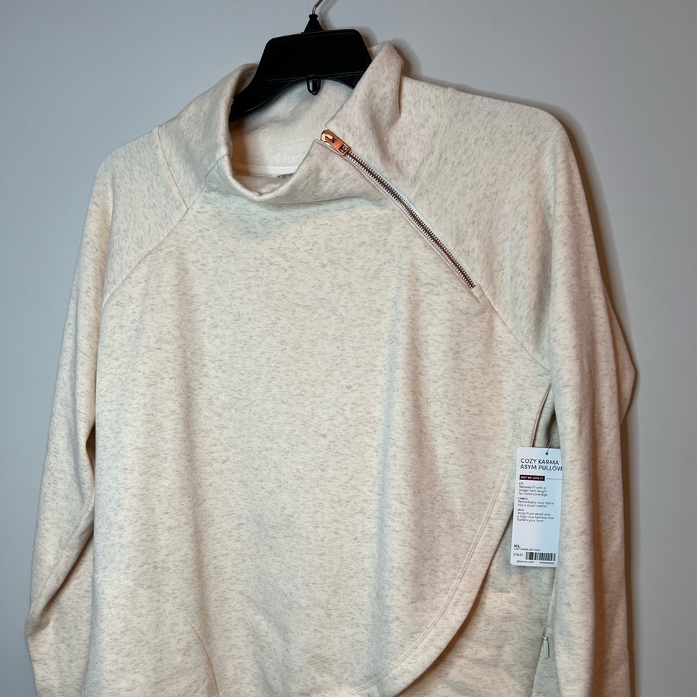 Athleta XL Cozy Karma Pullover-Oatmeal
